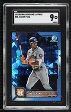 2022 Bowman Chrome Sapphire Edition Jeremy Pena #35 SGC 9 MINT 1j7t