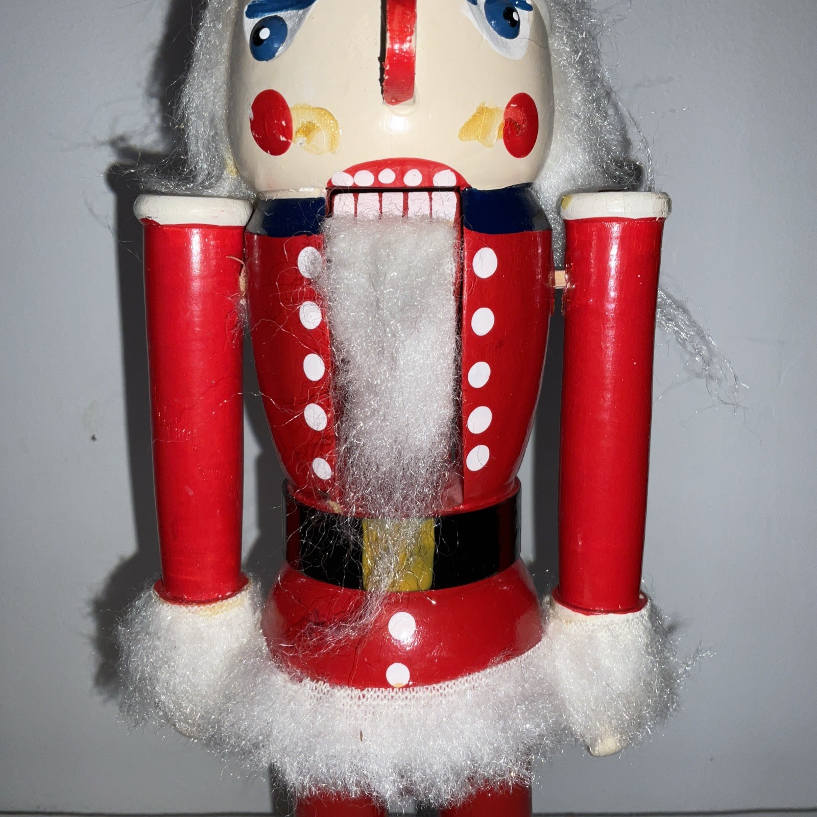 Vtg  Nut Cracker Santa Claus  14” Christmas READ