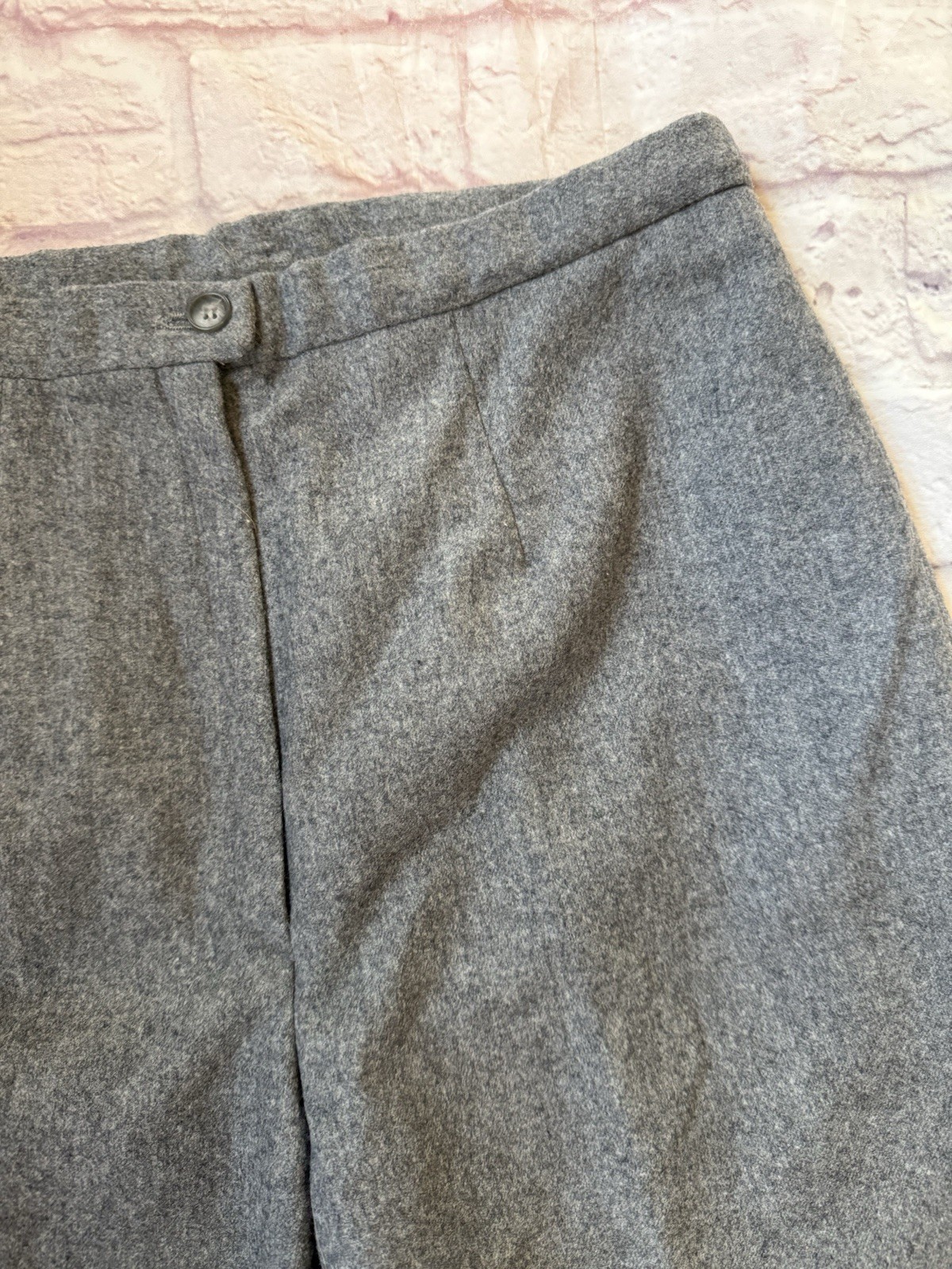 Vintage PENDLETON Wool Lined Gray Pants Straight - image 4