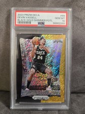 2023 Prizm Deca 89 Devin Vassell Black Gold Shimmer Fotl /8 Psa 10