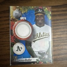 Topps 2025 Holiday Relics Lawrence Butler Blue Metallic 200/299 Athletics PR-LB