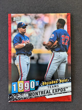 2020 Topps - Decades Best Chrome Series 2 Teams Montreal Expos /10 Red Refractor