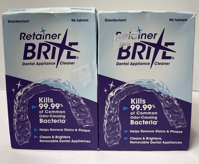 2-Retainer Brite Cleaning Tablets for Invisalign and Dental Appliances 192 Total