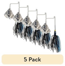 (5 pack) Strike King Buzz King 3/16oz Buzzbait Lure Black/Blue