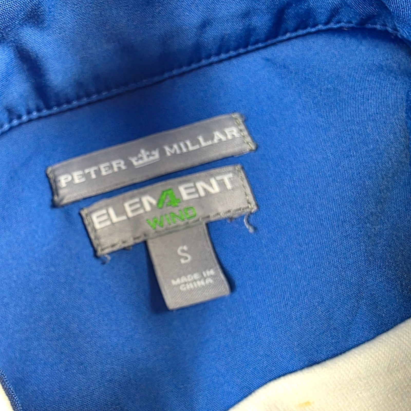 Peter Millar Element Wind Womens Small White Blue… - image 3