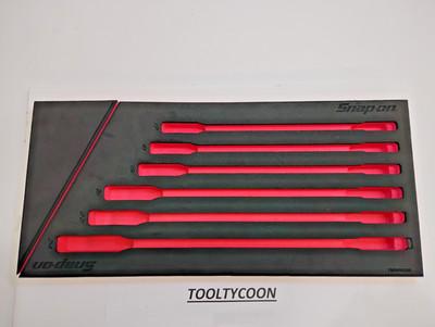 Snap-On Tools NEW FOAM Tray RED for 6 Pc METRIC Ratcheting Wrench Set FMWR08B