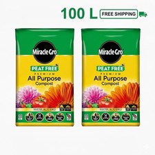 All Purpose Compost 100L Peat Free Premium Garden Soil Pots Beds Plants 0.26 per litre