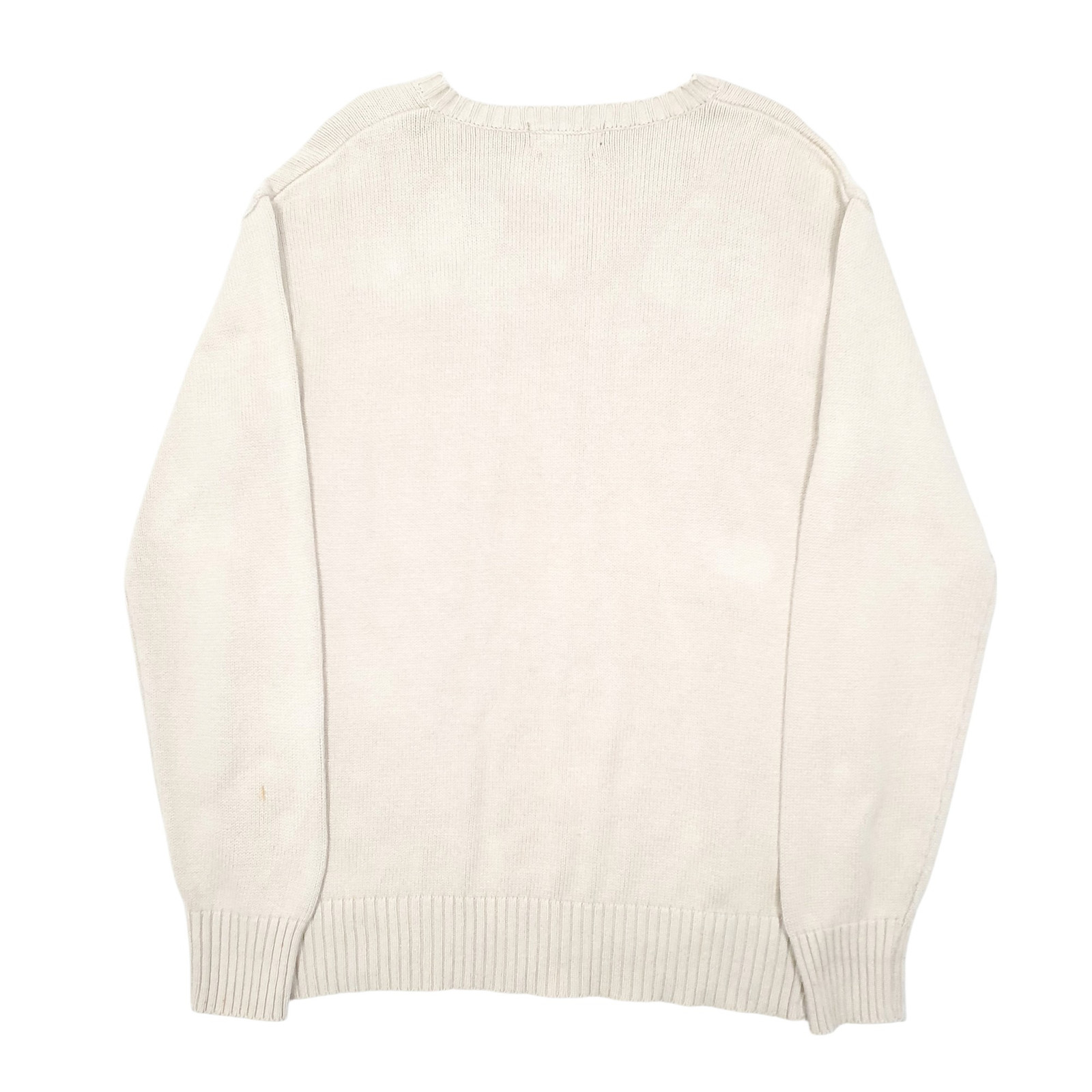 POLO RALPH LAUREN V Neck Knit Jumper Sweatshirt Mens M image 3