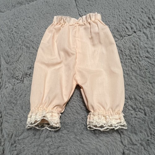 Doll Dress Clothes For 16” Doll Peach Glitter Tier Lace Dress Pantaloons Shoes - Picture 11 of 18