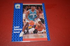 Larry Johnson Card 255 91-92 Fleer Charlotte Hornets