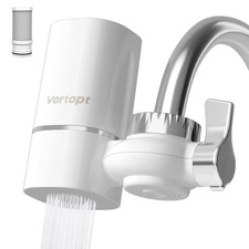 Vortopt Faucet Water Filter for Sink, T1 Rapid 1 Count Pack of 1 , White