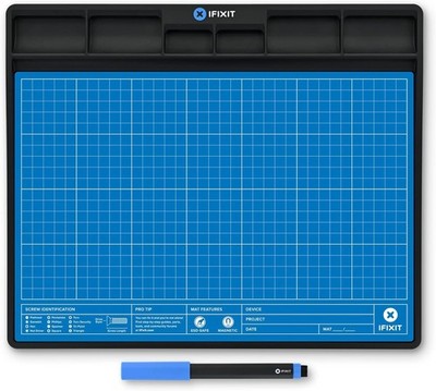 iFixit FixMat, Magnetic Work mat with compartments for Screws & Components for E