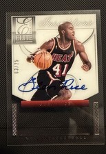2012-13 Panini Elite Series Inscriptions Glen Rice Autograph #32 Miami Heat /25