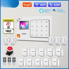 Home Alarm Kit Wireless WiFi GSM Anti-Theft with Touch Screen Alarm System New