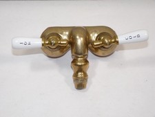 2-Handle Claw Foot Tub Faucet w/o Hand Shower w/Old Style Spigot Polished Brass