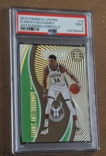 Giannis Antetokounmpo 2019 Illusions Astounding Emerald #19 PSA 9 MT Bucks 🏆 🦌