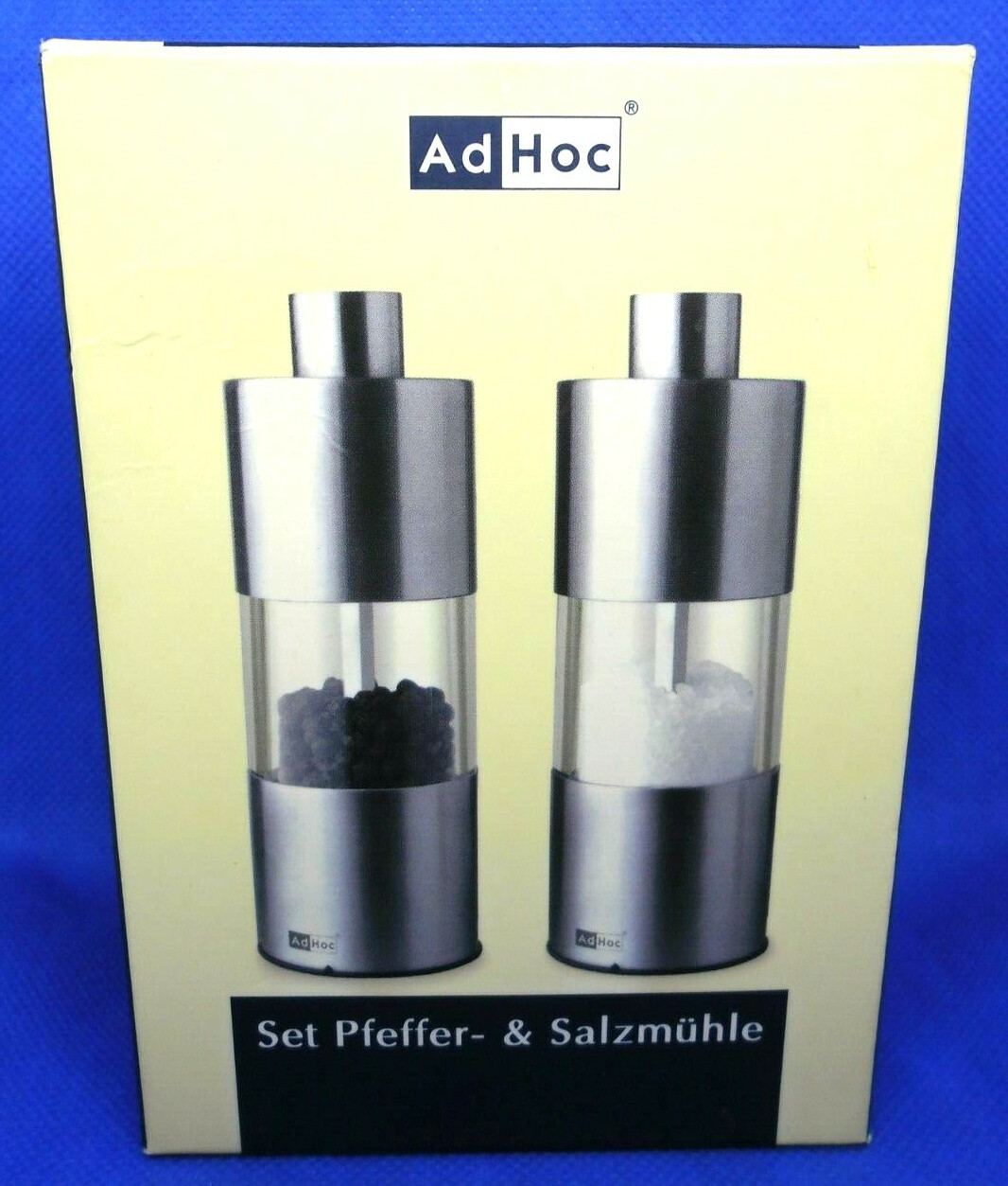 Moulin à poivre et salière AdHOC CeraStar MP03 de 13 cm en céramique