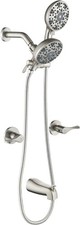 2 Handle Shower Faucet Set with Tub Spout Bathtub Shower Faucet Combo Set Shower