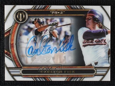 2023 Topps Tribute to Nicknames 27/99 Carlton Fisk #TTN-CF Auto HOF 0a6