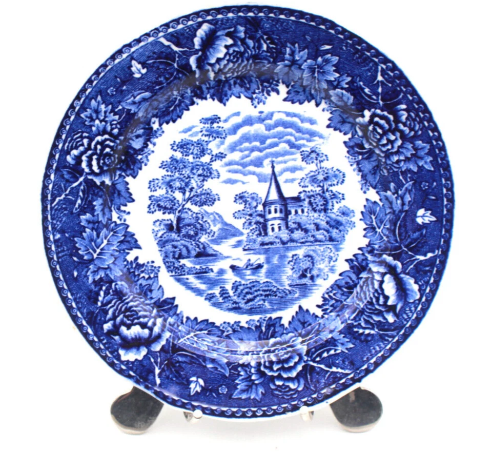 Arabia Finnland Teller 17cm Landschaft blau Maisema Dsgn Reinhard Richter