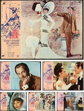 MY FAIR LADY complete set 6x Italian 1F movie poster AUDREY HEPBURN REX HARRISON
