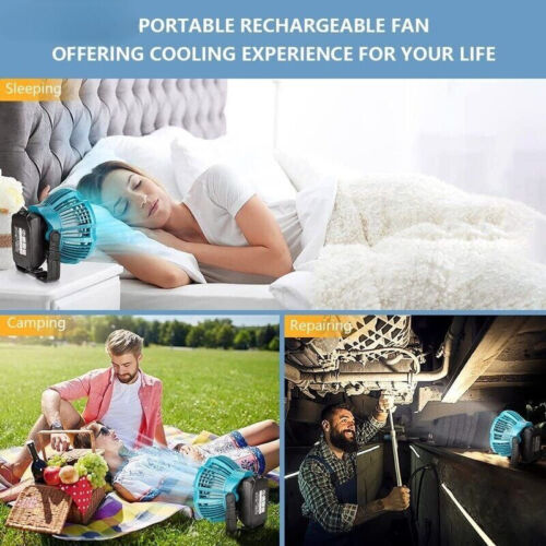 Fan For Makita For Dewalt For Bosch For Milwaukee 18V Li-ion Battery With Remote - Picture 6 of 18