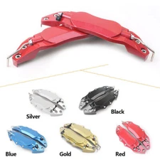 2x Medium Brake Caliper Covers 3D Metal Universal Fits 14-17 inch Car Wheel