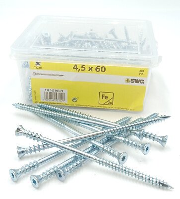 Verlegeschrauben Fixierschrauben  für OSB 4,5 x 50/60/70mm  6,0 x 60-160mm