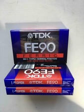 TRE nastri audiocassette TDK FE90 - nuovi - sigillati