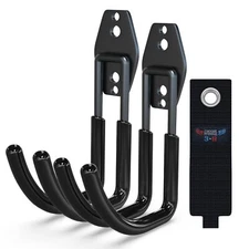 3H Garden Hose Holder Wall Mount 2 PackSolid Steel Hose HangerWater Hose Hold