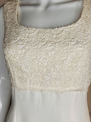Vintage Short Stories Ivory Wedding Dress Vintage size 14 modern size 12 - Picture 3 of 12