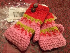 ARTISAN Made OVER Wrist FINGERLESS GLOVES Nepal HAND KNIT 100 Wool