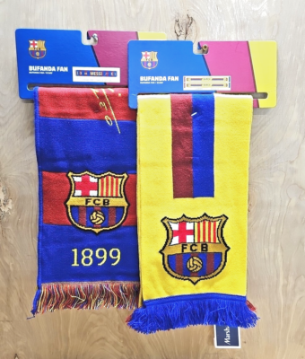 Icon Sports Écharpe réversible unisexe Primera, Liga Barcelone, bleu marine, taille unique