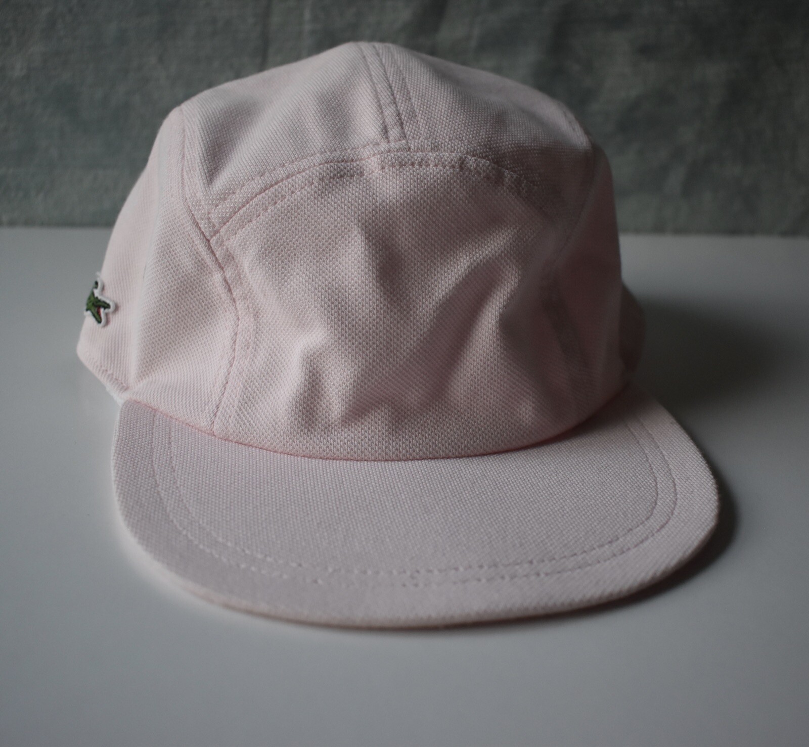 Postbud forsikring blødende Supreme Lacoste Pique Knit Camp Cap Light Pink SS17 | eBay