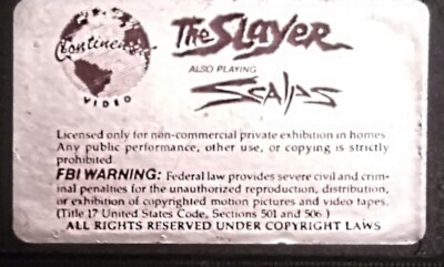RARE The Slayer / Scalps VHS Tape Double Feature Horror Slasher MISSING BIG BOX
