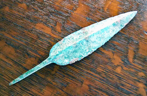 Antique European Ancient Bronze Age Spear 1200 BC + COA