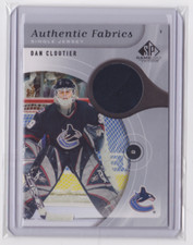 2005-06 UD SPGU AUTHENTIC FABRICS DAN CLOUTIER #AF-DC VANCOUVER CANUCKS