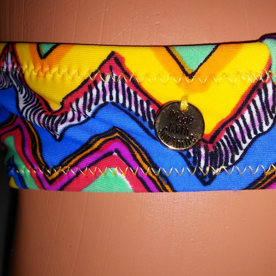 Raisins Swim Bikini Bottom Medium Colorful Zig Zag - Image 4 of 4