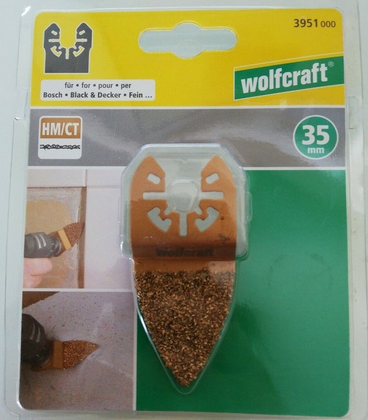 Wolfcraft Fingerraspel , Dreieck 35 Mm, Hartmetall, FüR VibrationssäGen-image