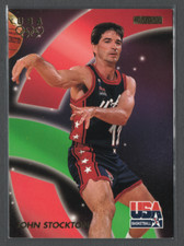 1996-97 SkyBox USA Basketball Playing for Pride #30 - John Stockton - Utah Jazz
