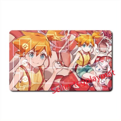 【Radio Misty】Mistyボールペン Misty Pokemon Playmat TCG Card Game Play Mat Gaming Desk Mat Mouse