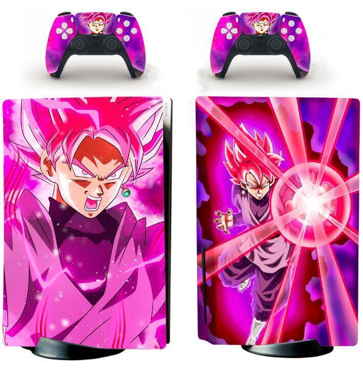PS5 Standard Disc Console Remote Skin Sticker Decal Dragon Ball Goku Decal Wrap-image