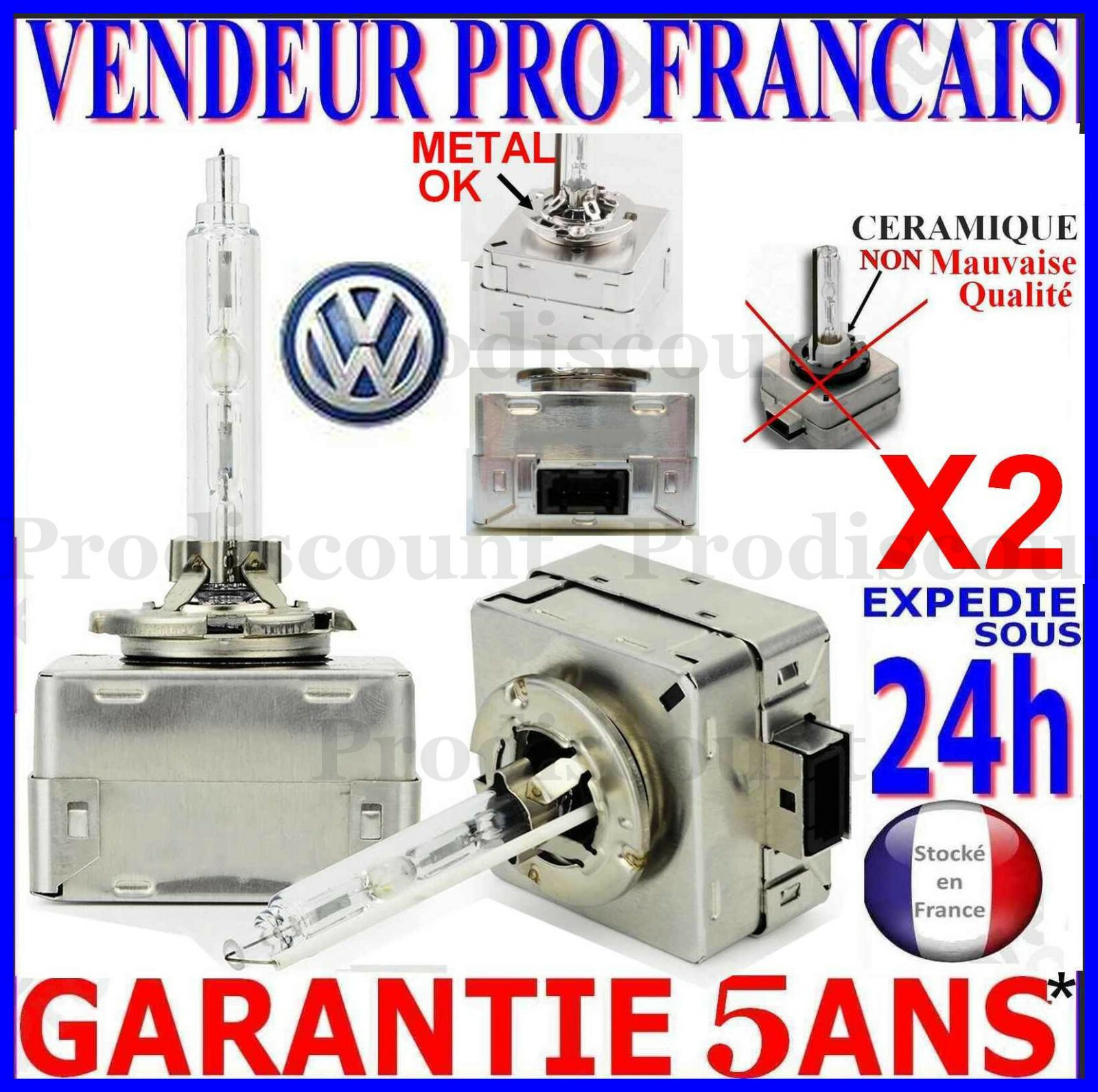 Ampoules xénon D3S pour réparer le phare faiblard de votre VW Caddy III