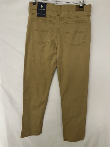 Pantalones de mezclilla rectos color miel polo assn talla 12 para niños nuevos con etiquetas - Imagen 6 de 10