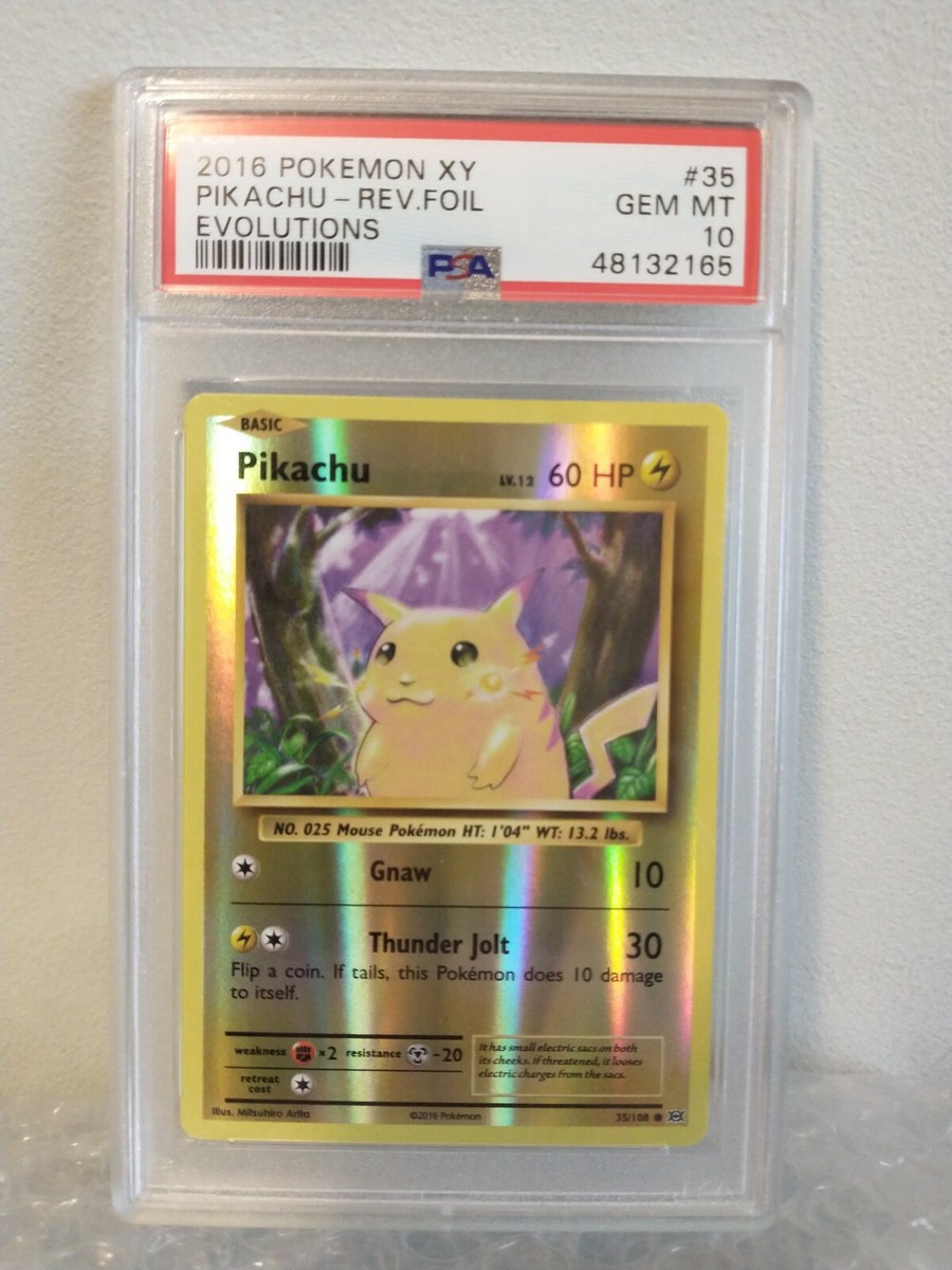 2016 Pokemon - Pikachu Reverse Holo #35- XY Evolutions Base Set