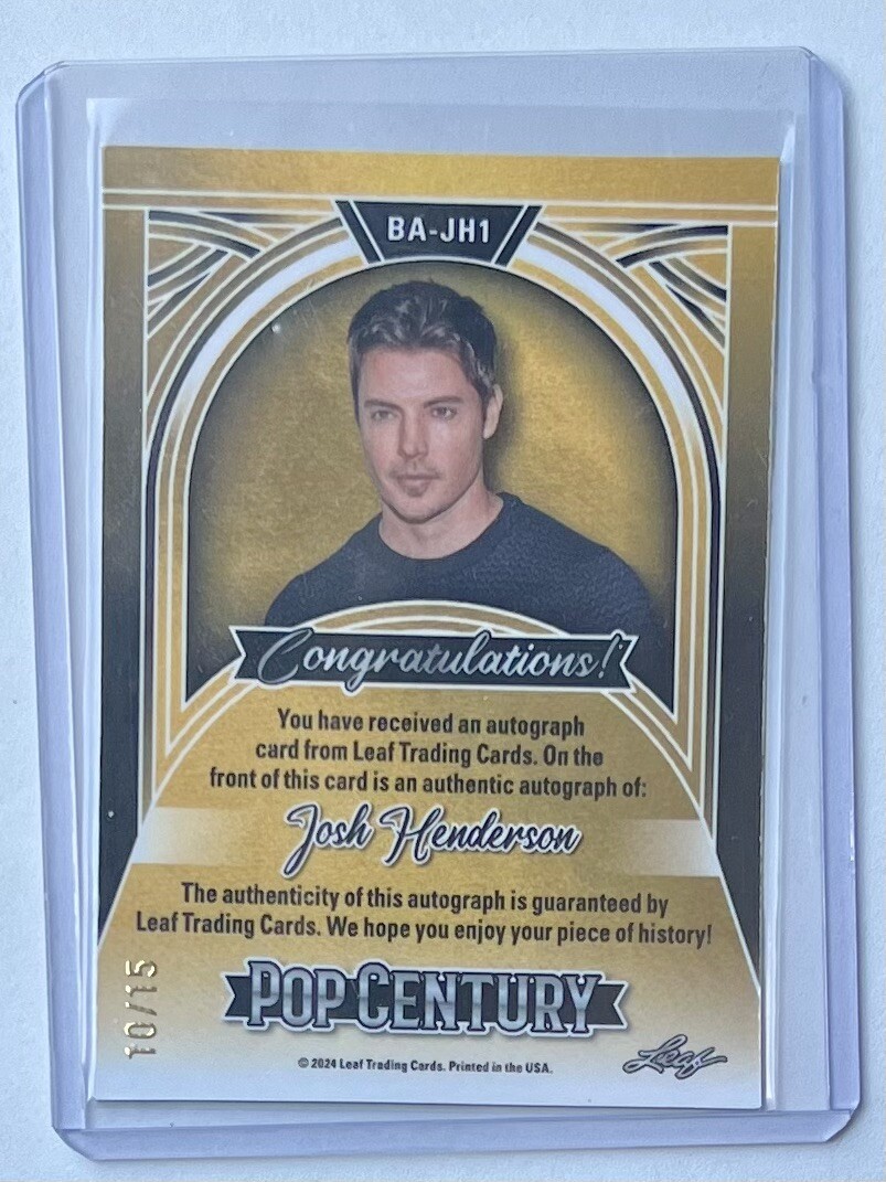 2023 Leaf Pop Century ジョシュブローリン 直筆サインカード 2023 Leaf Pop Century ジョシュブローリン 直筆サインカード 【公式通販】