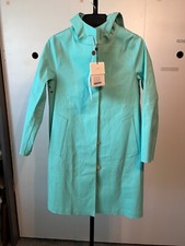 New! Mackintosh Luxury Handmade in Scotland Raincoat Green/Blue Color Sz 4 NWT