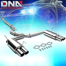 For 15-20 Subaru Wrx Sti Sedan 3od Dual Muffler Quad Tip Cat-back Exhaust Kit