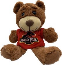 VTG Y2K Universal Studios Jurassic Park Teddy Bear Plush Park Souvenir 18 Inch