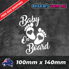 Baby On Board Love Feet Decal Funny Laptop Car Window Bumper 4x4 Ute Sticker